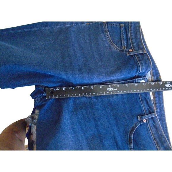 H & M Plus Medium Wash Jeans Curvy Jeggings Ultra High Waist Ankle Sz 18 - Picture 6 of 7